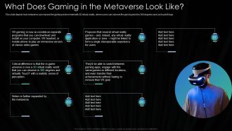 Metaverse Technology IT What Does Gaming In The Metaverse Look Like Ppt Inspiration PDF