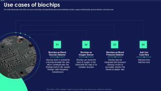 Micro Chip Use Cases Of Biochips Ppt PowerPoint Presentation File Visual Aids PDF