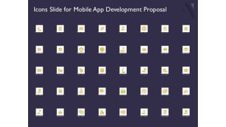Mobile App Development Icons Slide For Mobile App Development Proposal Themes PDF