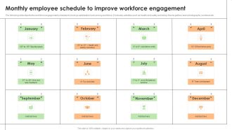 Monthly Employee Schedule To Improve Workforce Engagement Microsoft PDF
