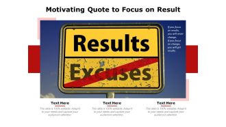 Motivating Quote To Focus On Result Ppt PowerPoint Presentation File Ideas PDF