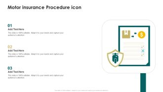 Motor Insurance Procedure Icon Ppt PowerPoint Presentation Portfolio Slide PDF
