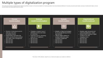 Multiple Types Of Digitalization Program Professional PDF