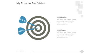 My Mission And Vision Ppt PowerPoint Presentation Styles