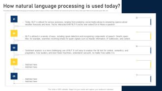 NLP Applications Methodology How Natural Language Processing Is Used Today Template PDF