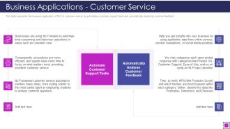 Natural Language Processing Application IT Business Applications Customer Service Guidelines PDF