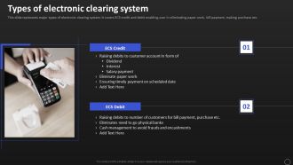 Net Banking Channel And Service Management Types Of Electronic Clearing System Template PDF