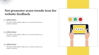 Net Promoter Score Trends Icon For Website Feedback Structure PDF
