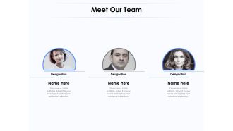 Network Monitoring Tool Overview Meet Our Team Ppt PowerPoint Presentation Model Layout PDF