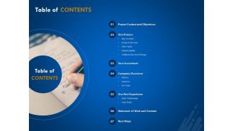 New Employee Onboard Table Of Contents Our Process Ppt Portfolio Influencers PDF