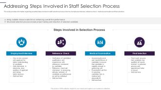 New Hire Onboarding Process Enhancement Addressing Steps Involved In Staff Selection Process Guidelines PDF