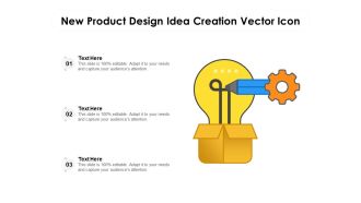New Product Design Idea Creation Vector Icon Ppt PowerPoint Presentation File Slides PDF