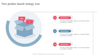New Product Launch Strategy Icon Ideas PDF