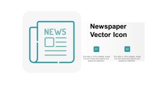 Newspaper Vector Icon Ppt PowerPoint Presentation Model Maker