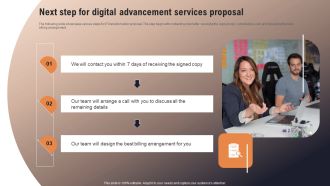 Next Step For Digital Advancement Services Proposal Template PDF