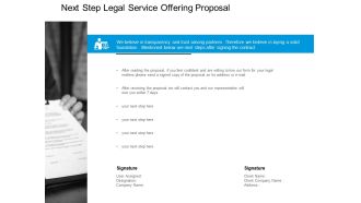 Next Step Service Offering Proposal Ppt PowerPoint Presentation Inspiration Graphic Images