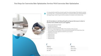 Next Steps For Conversion Rate Optimization Services Web Conversion Rate Optimization Download PDF