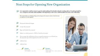 Next Steps For Opening New Organization Ppt PowerPoint Presentation Icon Designs Download PDF