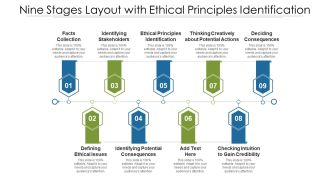 Nine Stages Layout With Ethical Principles Identification Ppt PowerPoint Presentation Gallery Pictures PDF