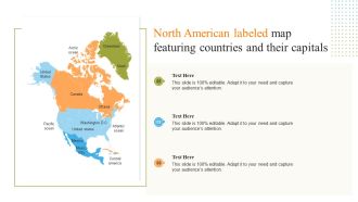 North American Labeled Map Featuring Countries And Their Capitals Introduction PDF