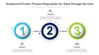 Numbered Circular Process Infographics For Data Storage Services Structure PDF