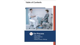 Nursing Study Proposal Sample Table Of Contents One Pager Sample Example Document