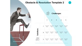 Obstacle And Resolution Solution Ppt PowerPoint Presentation Outline Structure