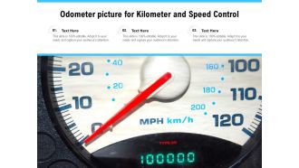 Odometer Picture For Kilometer And Speed Control Ppt PowerPoint Presentation Infographics Graphics PDF