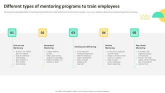On Job Staff Training Program For Skills Advancement Different Types Of Mentoring Programs Elements PDF