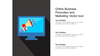Online Business Promotion And Marketing Vector Icon Ppt PowerPoint Presentation Infographics Elements PDF