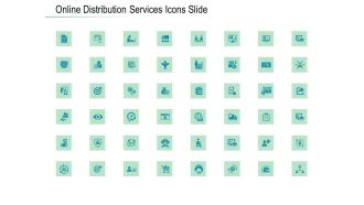 Online Distribution Services Icons Slide Ppt Infographics Graphics Template PDF