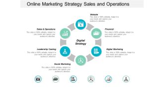 Online Marketing Strategy Sales And Operations Ppt Powerpoint Presentation Styles Maker