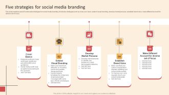 Online PR Techniques To Boost Brands Online Visibility Five Strategies For Social Media Branding Slides PDF
