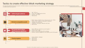 Online PR Techniques To Boost Brands Online Visibility Tactics To Create Effective Tiktok Marketing Strategy Graphics PDF