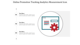 Online Promotion Tracking Analytics Measurement Icon Ppt PowerPoint Presentation File Inspiration PDF