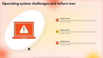 Operating System Challenges And Failure Icon Information PDF