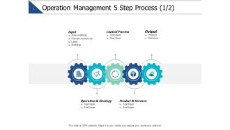 Operation Management Step Process Technology Ppt PowerPoint Presentation Professional Mockup