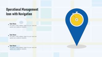 Operational Management Icon With Navigation Ppt PowerPoint Presentation Show Clipart PDF