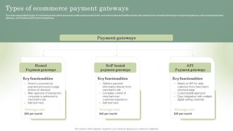 Optimizing Online Stores Types Of Ecommerce Payment Gateways Rules PDF