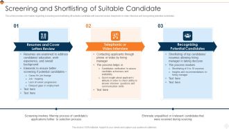 Optimizing Recruitment Process Screening And Shortlisting Of Suitable Candidate Clipart PDF