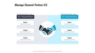 Optimizing The Marketing Operations To Drive Efficiencies Manage Channel Partner Tier Mockup PDF