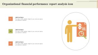 Organizational Financial Performance Report Analysis Icon Pictures PDF