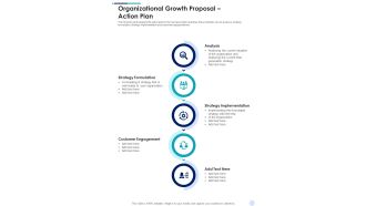 Organizational Growth Proposal Action Plan One Pager Sample Example Document