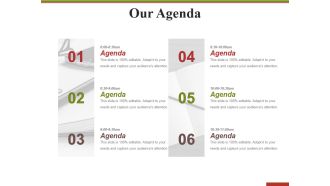 Our Agenda Ppt PowerPoint Presentation Outline Slide Portrait