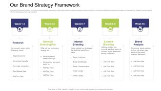 Our Brand Strategy Framework Ppt Icon Gridlines PDF
