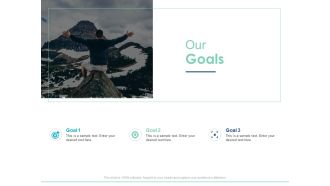 Our Goals Target Arrow Ppt PowerPoint Presentation Slides Grid