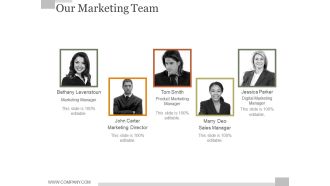Our Marketing Team Ppt PowerPoint Presentation Slide Download