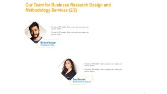Our Team For Business Research Design And Methodology Services Capture Structure PDF