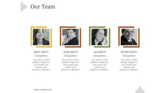 Our Team Ppt PowerPoint Presentation Designs Download