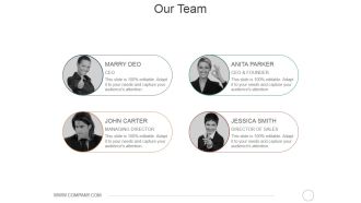 Our Team Ppt PowerPoint Presentation Icon Demonstration